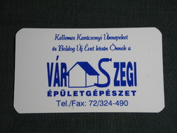 Card calendar, building engineering in Várszeg, Pécs, 1997, (5)