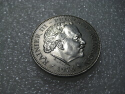 5 Monaco francs. III. Reiner 1974, nice condition