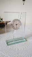 Modern glass table clock