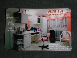 Card calendar, Anita hairdresser shop, Bonyhád, 1997, (5)