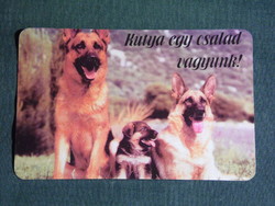Kártyanaptár, ajándék üzlet, állatok sorozat, Kutya,  1997,   (5)