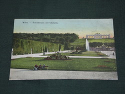 Postcard, postcard, Austria, Vienna. Schönbrunn mit gloriette castle park detail