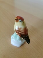 Bodrogkeresztúr porcelain figurine, small bird 7cm