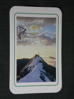 Card calendar, nagyvilág kft., TV, internet service provider, cable car, mountain peak, 1997, (5)