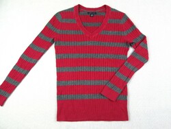 Original tommy hilfiger (s) sporty elegant flexible women's sweater with twisted pattern