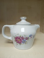 Hollóháza porcelain coffee maker spout with a morning glory pattern