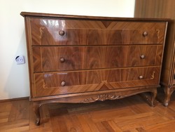 Chippendale inlaid 3-drawer chest of drawers