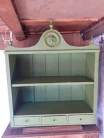 Pine shelf with drawers