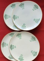 4 pieces of Bavarian German porcelain hand-painted plate small plate with cake flower pattern