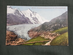 Képeslap, Postkarte, Kaiserin Elisabeth-Glocknerstrasse und Pasterzengletscher