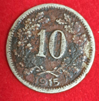 1915. Ausztria 10 Heller (888)