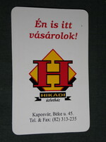 Kártyanaptár, Hikádi üzletház, Kaposvár, 1996,   (5)