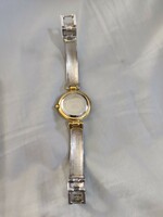 Silver watch decorated with gilding