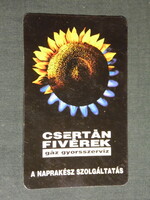 Card calendar, Csertán brothers gas fast service, Pécs, 1996, (5)