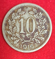1916. Ausztria 10 Heller (390)