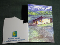 Card calendar, Dédás electricity supplier, Pécs, graphic designer, 1996, (5)