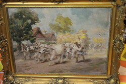 Guaranteed original painting by Károly Cserna 268
