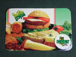 Kártyanaptár, Pro-Vita hamburger, Bóly mezőgazdasági rt., Pécs , 1996,   (5)