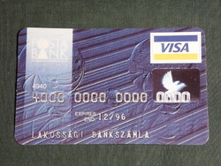 Kártyanaptár, Posta Bank, VISA kártya,, 1996,   (5)