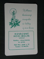 Card calendar, festive, Heid violet shutter reluxa contractor, Pécs, 1996, (5)