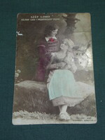 Képeslap, Postkarte, Szép ilonka, Pálmay Ilka, Medgyaszay Vilma színésznő, Szigetvár bélyegző