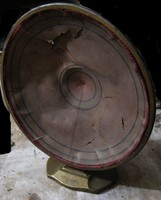 Antique radio speaker, grawor harmonia, copper base.