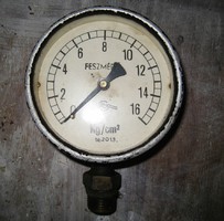 Régi magyar mérőóra, feszmérő - industrial design