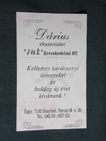 Card calendar, darius jewelry store, bonyhád, 1996, (5)