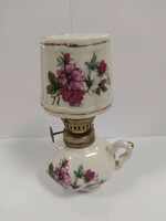 Antique porcelain oil lamp