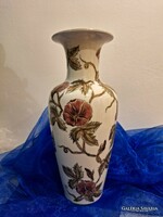 Zsolnay gyönyörű pillangó mintás váza 35cm
