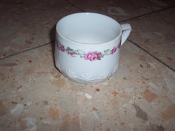 Floral numbered antique cup