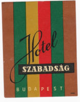 Hotel freedom Budapest - suitcase label