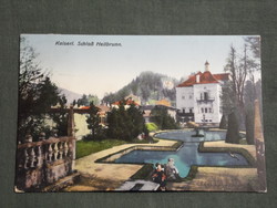Képeslap, Postkarte, Ausztria, Kaiserl. Schloß Hellbrunn kastély, vízi park