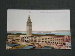 Postcard, postcard, usa, the ferry building and bay, san francisco. Market, department store, ferry terminal