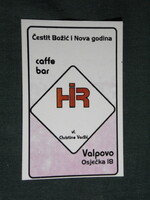 Card calendar, Croatia, valpovo, valpó, news caffe bar, 1996, (5)