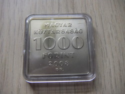 1000 Forint Emlékérme 2008 Telefon Hirmondó Feltalálója Puskás Tivadar  Zárt  kapszulában