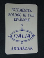 Card calendar, dalia chemical household stores, Pécs, 1995, (5)