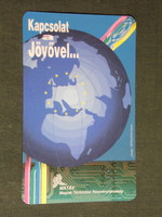 Card calendar, matáv telecommunications rt. Pécs, graphic designer, phone, card, 1995, (5)