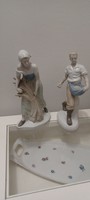 Német népi porcelán figurák Carl Scheidig párban