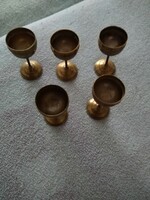 5 Pcs. Copper stemmed cup