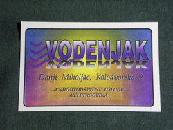 Kártyanaptár, Horvátország, VODENJAK, könyvelő iroda,Donji Miholjac, Alsómiholjác, 1996,   (5)