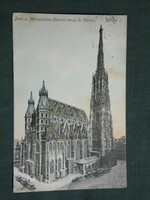 Képeslap, Postkarte, Vienna, Wien I. Dom- und Metropolitan Pfarrkirche zu St. Stefan / Cathedral