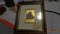 St .Peter in Gallicantu  , 23 karátos arany fóliás , különleges grafikai eljárással készült  kép