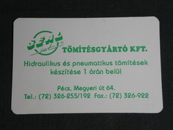 Card calendar, seal seal manufacturing company, , Pécs, 1995, (5)