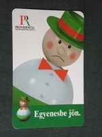 Kártyanaptár, Providencia biztosító, reklám figura, baba ,1995,   (5)