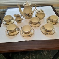 6 személyes Zsolnay teás készlet ritka mintával