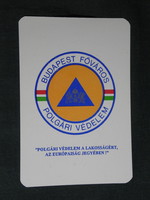 Card calendar, civil defense of the capital of Budapest, 1995, (5)