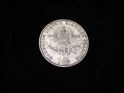 I. Ferencz József   jubileumi ezüst 1 Korona 1908