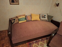 Art deco garnitúra kanapéval, 2db karosszékkel és kisasztallal