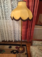 Art deco állólámpa sárga ernyővel